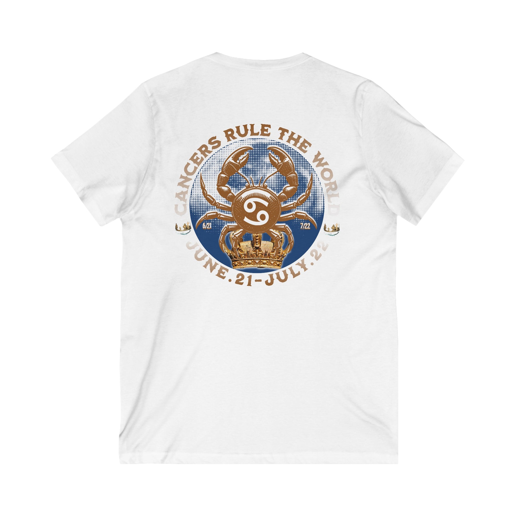 Unisex Cancer's Rule V-Neck Tee