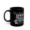 Father&#39;s Flowers Black Mug (11oz, 15oz)