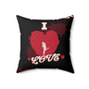 I Love, Love Square Pillow