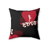 I Love, Love Square Pillow