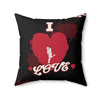 I Love, Love Square Pillow