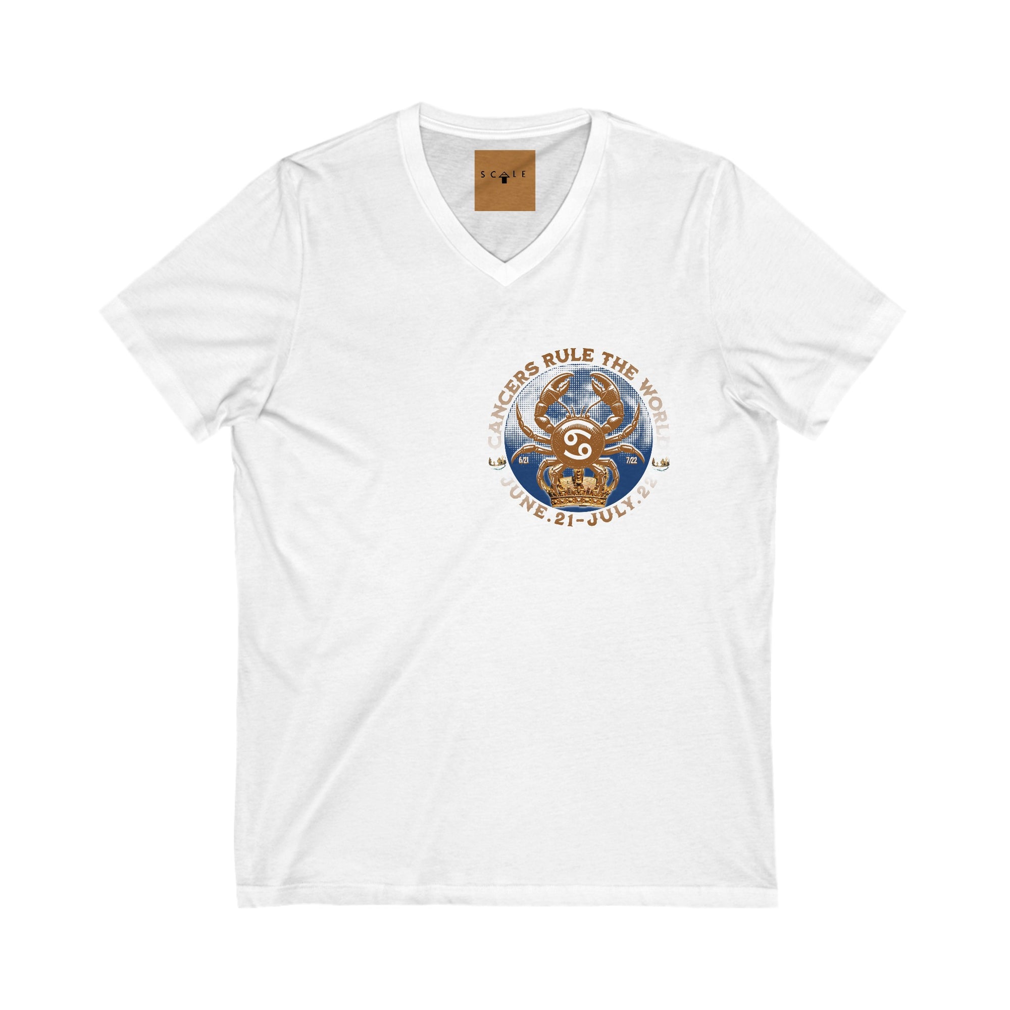 Unisex Cancer's Rule V-Neck Tee