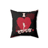 I Love, Love Square Pillow